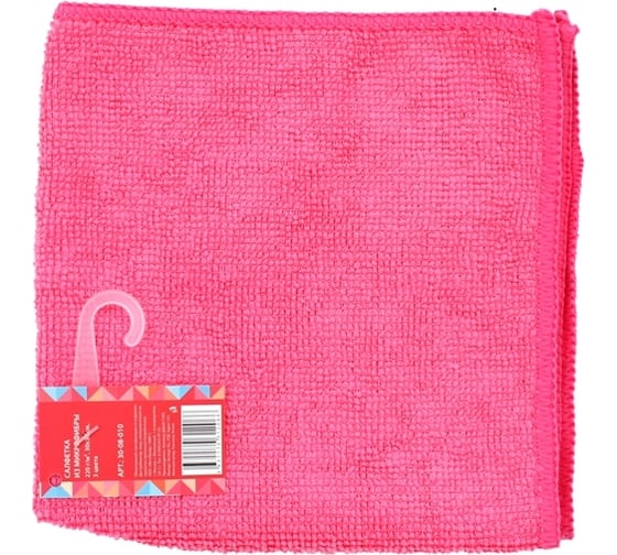 Изображение товара Салфетка из микрофибры Кошкин Дом 220 г/м2 30x30 см 3 цвета 30-08-010