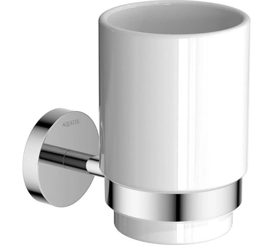 Изображение товара Стакан с держателем AQUATEK БЕТТА AQ4604CR 00000135678