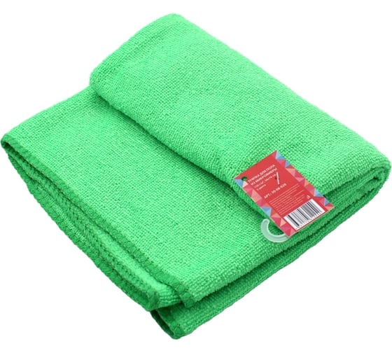 Изображение товара Тряпка для пола из микрофибры Кошкин Дом 50x70 см 150 г/м2 3 цвета 30-08-028