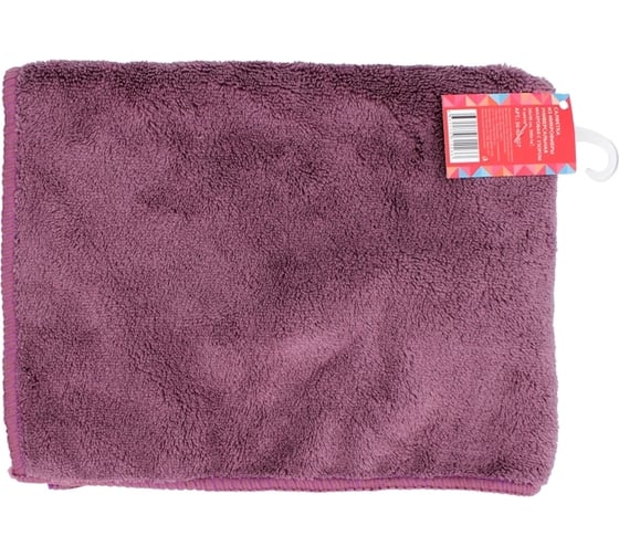 Изображение товара Салфетка из микрофибры Кошкин Дом универсальная махровая с узором 30x40 см 300 г/м2 4 цвета 30-08-027