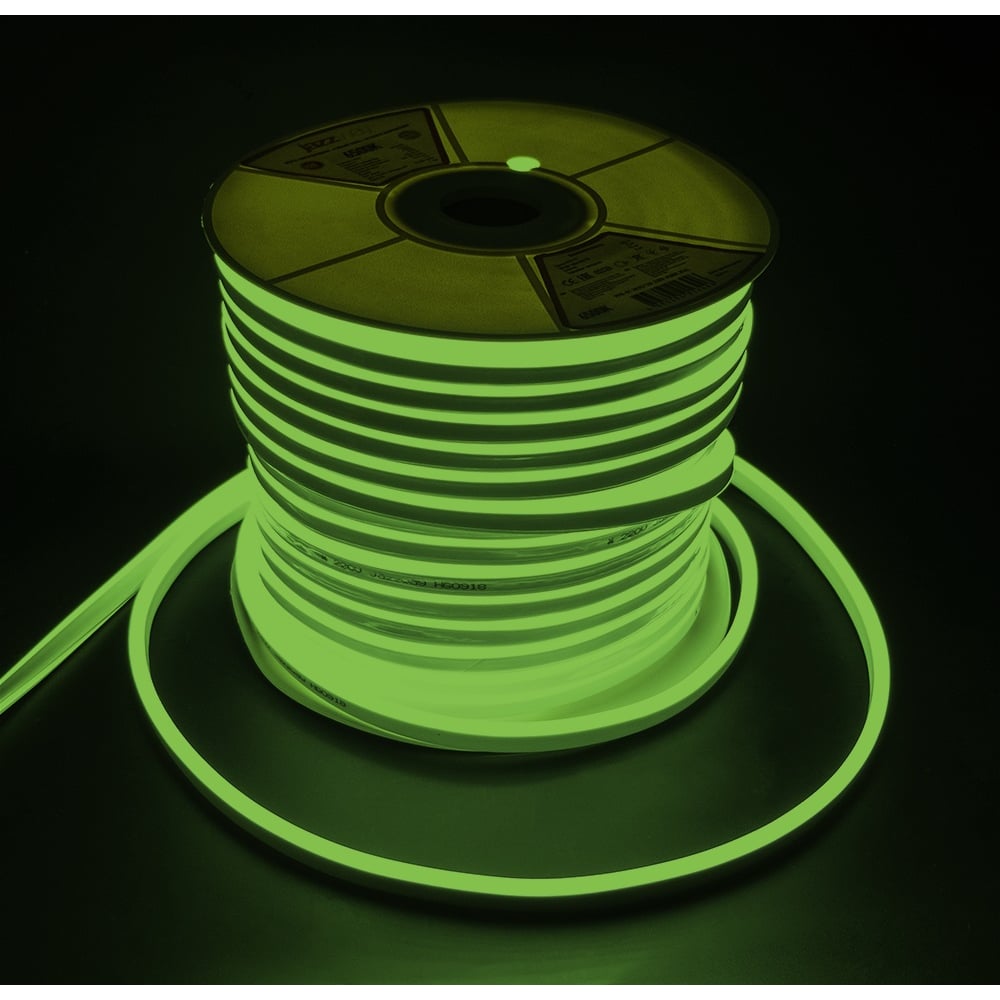 Изображение товара Светодиодная лента Jazzway PFN-01 Неон 2835/120 GREEN IP65 для улицы и интерьера