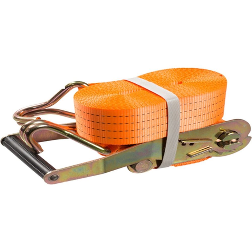 Изображение товара Стяжка Креост 12 м с крюками и фиксатором оранжевая