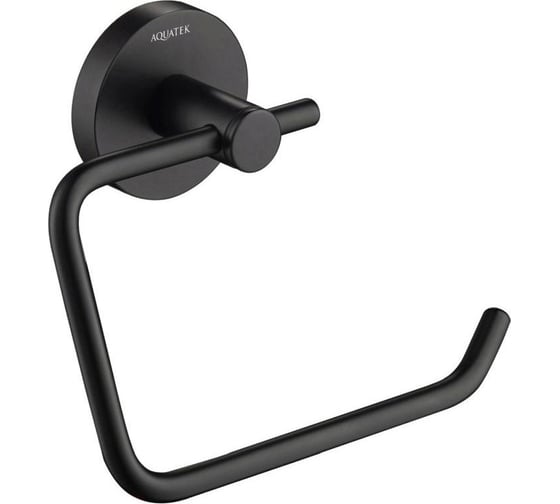 Изображение товара Бумагодержатель AQUATEK ЕВРОПА квадратный, матовый черный AQ4118MB 00000135525