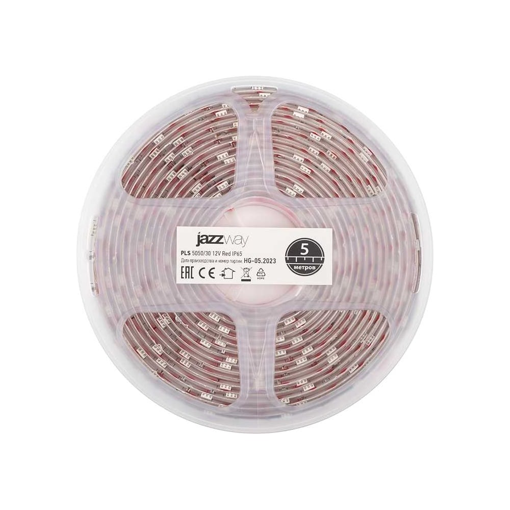 Изображение товара Светодиодная лента Jazzway PLS 5050/30-12В Red 5м IP65