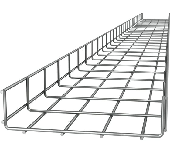 Изображение товара Лоток проволочный LANMASTER 33x33мм, Ф4.0мм, оцинкованный, 3 метра LAN-MTS33x33-4.0EZ