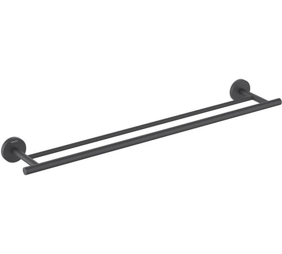 Изображение товара Полотенцедержатель двойной AQUATEK ОБЕРОН 600 мм, матовый черный AQ4230MB 00000135567