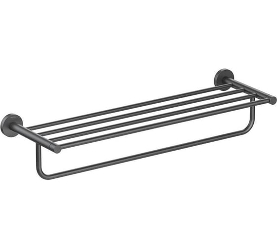 Изображение товара Полка для полотенец AQUATEK ЕВРОПА матовый черный AQ4115MB 00000135535