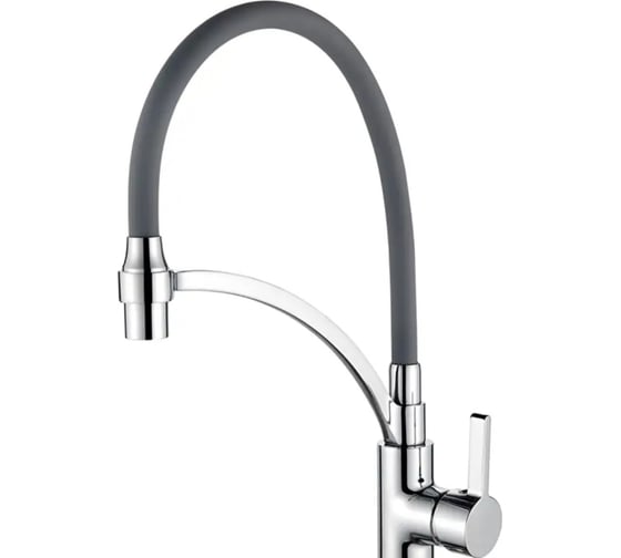Изображение товара Смеситель для кухни Ledeme серый, гибкий шланг, L4499-9 65897