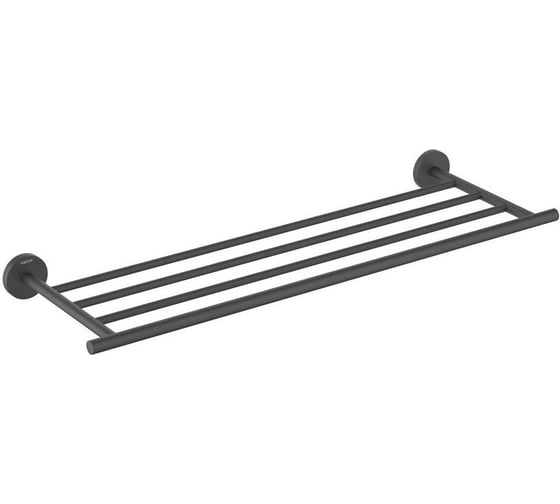 Изображение товара Полка для полотенец AQUATEK ОБЕРОН матовый черный AQ4222MB 00000135569
