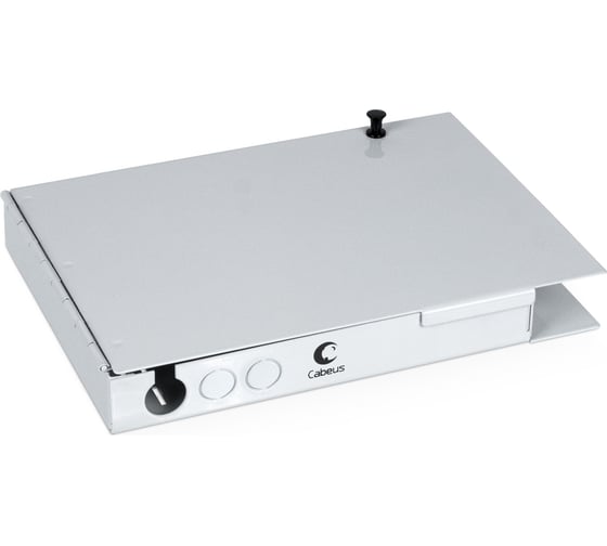 Изображение товара Настенный оптический бокс Cabeus на 8 ST со сплайс-кассетой и КДЗС (без пигтейлов и проходных адаптеров) JJT-8-ST