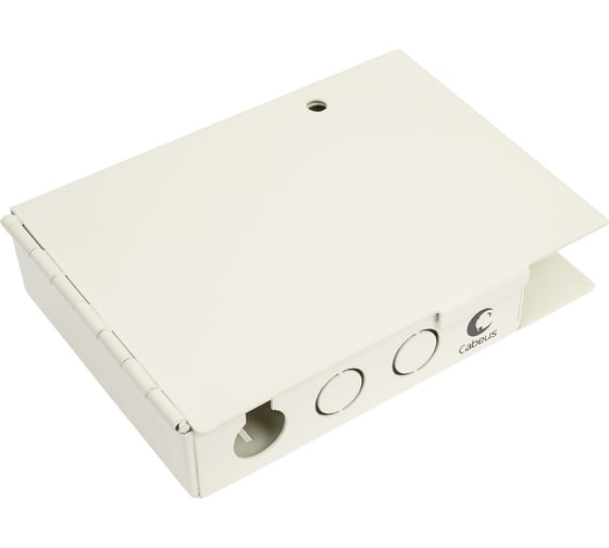 Изображение товара Настенный оптический бокс Cabeus на 4 SC (LC duplex) со сплайс-кассетой и КДЗС (без пигтейлов и проходных адаптеров) JJT-4-SC