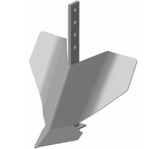 Изображение товара Окучник однорядный стойка 10х400 мм., нерегулируемый, без сцепки FORZA 01.05.31ОМК10.400