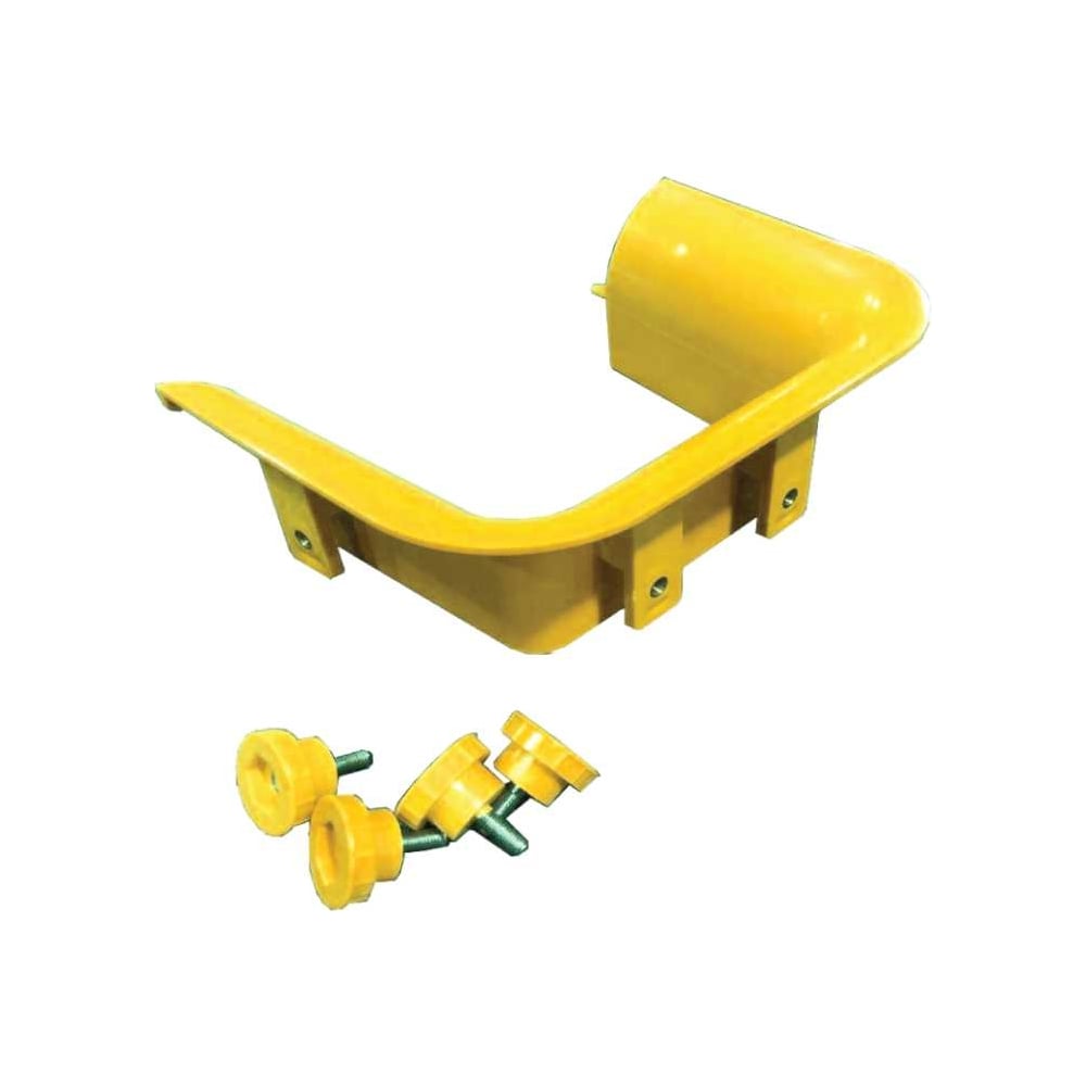 Изображение товара ТОРЦЕВАЯ НАКЛАДКА ОПТИЧЕСКОГО ЛОТКА LANMASTER 360 мм ЖЕЛТАЯ LAN-OT360-TS