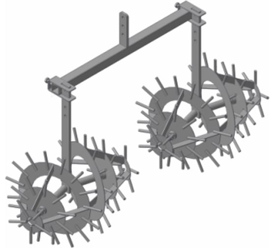 Изображение товара Пропольник рыхлитель двухрядный Еж без сцепки FORZA  01.05.72ПрМБ.00.470.700