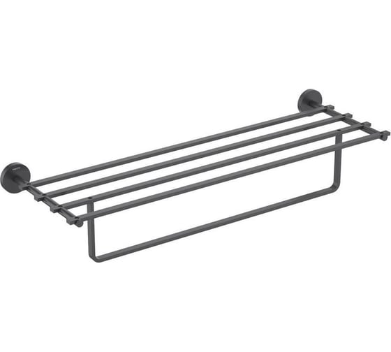 Изображение товара Полка для полотенец AQUATEK БЕТТА матовый черный AQ4615MB 00000135695