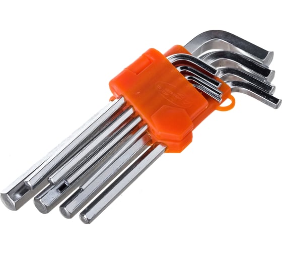 Изображение товара Набор Г-образных шестигранников удлиненных (8 шт; 3-12 мм) АвтоDело 13134