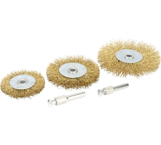 Изображение товара Набор щеток зачистных для дрели 3 шт. АвтоDело 44020