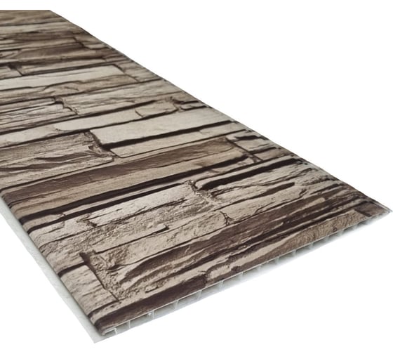 Изображение товара Панели ПВХ DeKOR panel Каменная кладка ламинированные, 1 сорт, 6 шт в упаковке 00-00009084