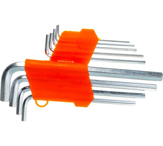 Изображение товара Набор Г-образных шестигранников удлиненных (9 шт; 1.5-10 мм) АвтоDело 30340 13227