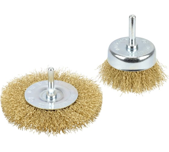 Изображение товара Набор щеток зачистных для дрели 2 шт. АвтоDело 44017