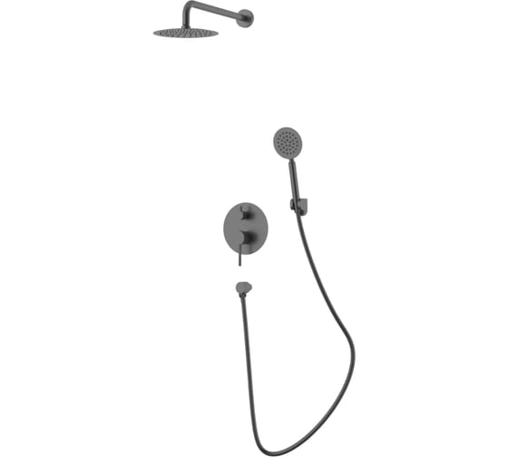 Изображение товара Душевая система скрытого монтажа VODA Vessel GUN METAL VSLGM Set_3in1