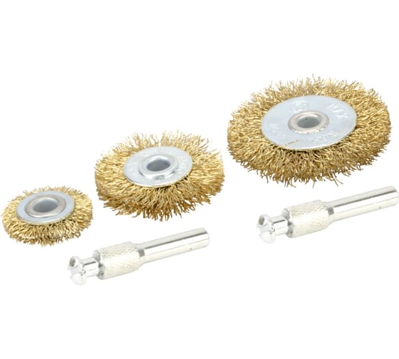 Изображение товара Набор щеток зачистных для дрели 3 шт. АвтоDело 44018