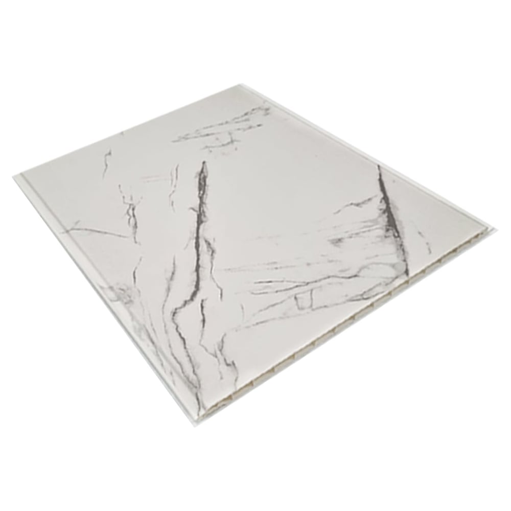 Изображение товара Панели ПВХ DeKOR panel Мрамор белый ламинированные 6 шт