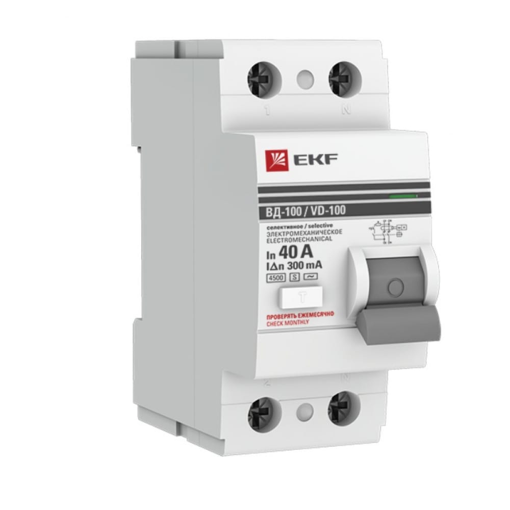 Селективное электромеханическое устройство защитного отключения EKF