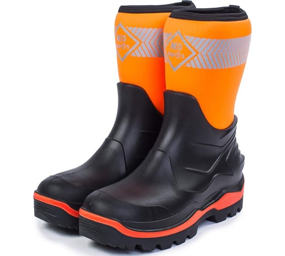 Изображение товара Сапоги специальные литьевые комбинир. из пенополиуретана с верхом из неопрена, со световозвращающими элементами ТЗРО С921 мод."NEO BOOTS" midi (р. 277)