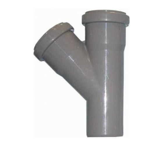 Изображение товара Канализационный переходной тройник АТЛАС ПЛАСТ 45 градусов DN 110х50 SPCT45110050