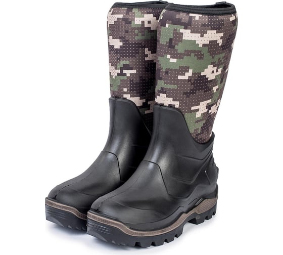 Изображение товара Сапоги с комбинированным верхом из ПУ галоши, с ходовым слоем подошвы из резины и голенищем из многослойного материала ТЗРО С970 мод."Harweld" (р. 255)