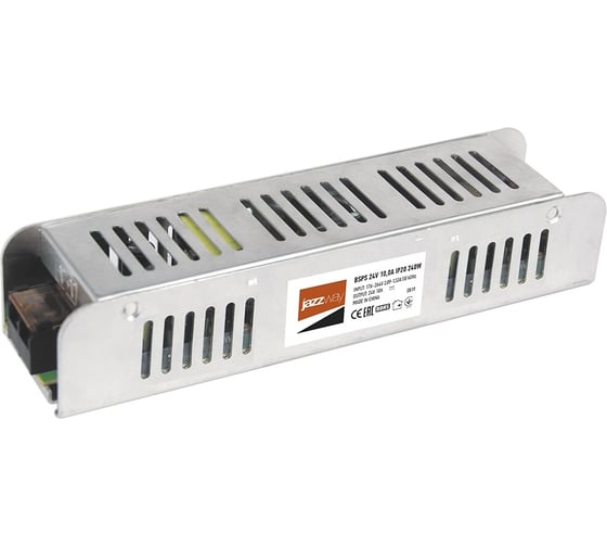 Изображение товара Блок питания для светодиодной ленты Jazzway PRO 240Вт 10А 24В IP20 BSPS 5024250