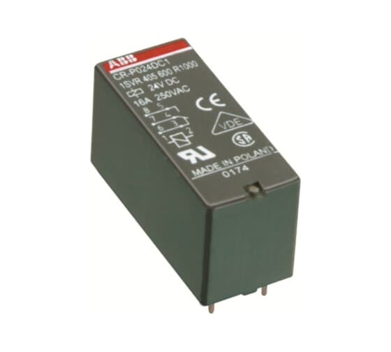 Изображение товара Реле промежуточное ABB CR-P024DC2 8А =24В 2ПК CR-P без индикации без розетки 10шт 1SVR405601R1000