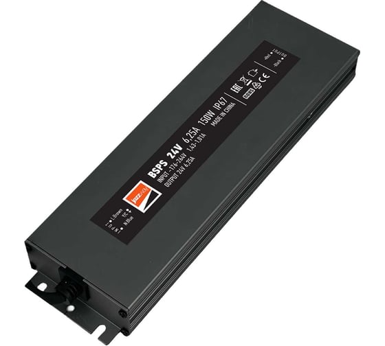 Изображение товара Блок питания для светодиодной ленты Jazzway PRO 150Вт 6.25А 24В IP67 BSPS влагозащитный 5024212
