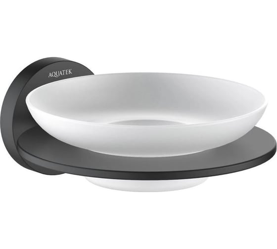 Изображение товара Мыльница AQUATEK ОБЕРОН матовый черный AQ4203MB 00000135543