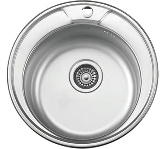 Изображение товара Мойка Ledeme из нержавеющей стали круглая матовая врезная (D490x170 мм, 0,6 мм) L74949-6