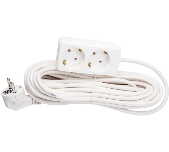 Изображение товара Бытовой удлинитель СОЮЗ, ТМ, 3500Вт, с/з, 2гн, ПВС, 10м 481S-6210