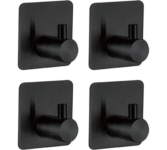 Изображение товара Набор из 4-х крючков Ledeme L215B-4 черный 11898