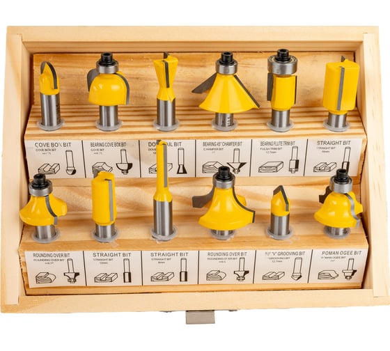 Изображение товара Набор фрез 12 шт для декоративного применения Gigant GC-0075