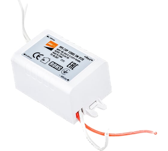 Изображение товара Блок питания Jazzway для светодиодной ленты 5Вт 0.13А-0.07А 12В IP20 PPS CVP 12005 пластик 1032423