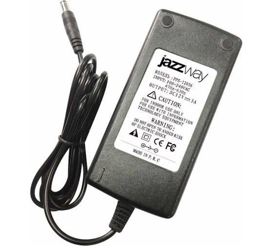 Изображение товара Блок питания Jazzway (адаптер) 36W 12V 3A 1005960