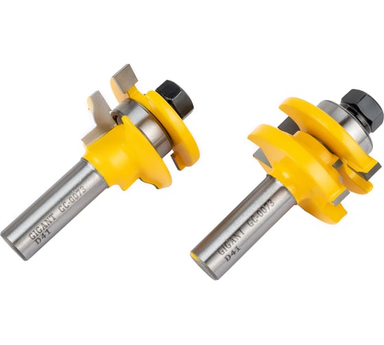 Изображение товара Набор фрез комбинированных рамочных 2 шт, хвостовик 12 мм Gigant GC-0073