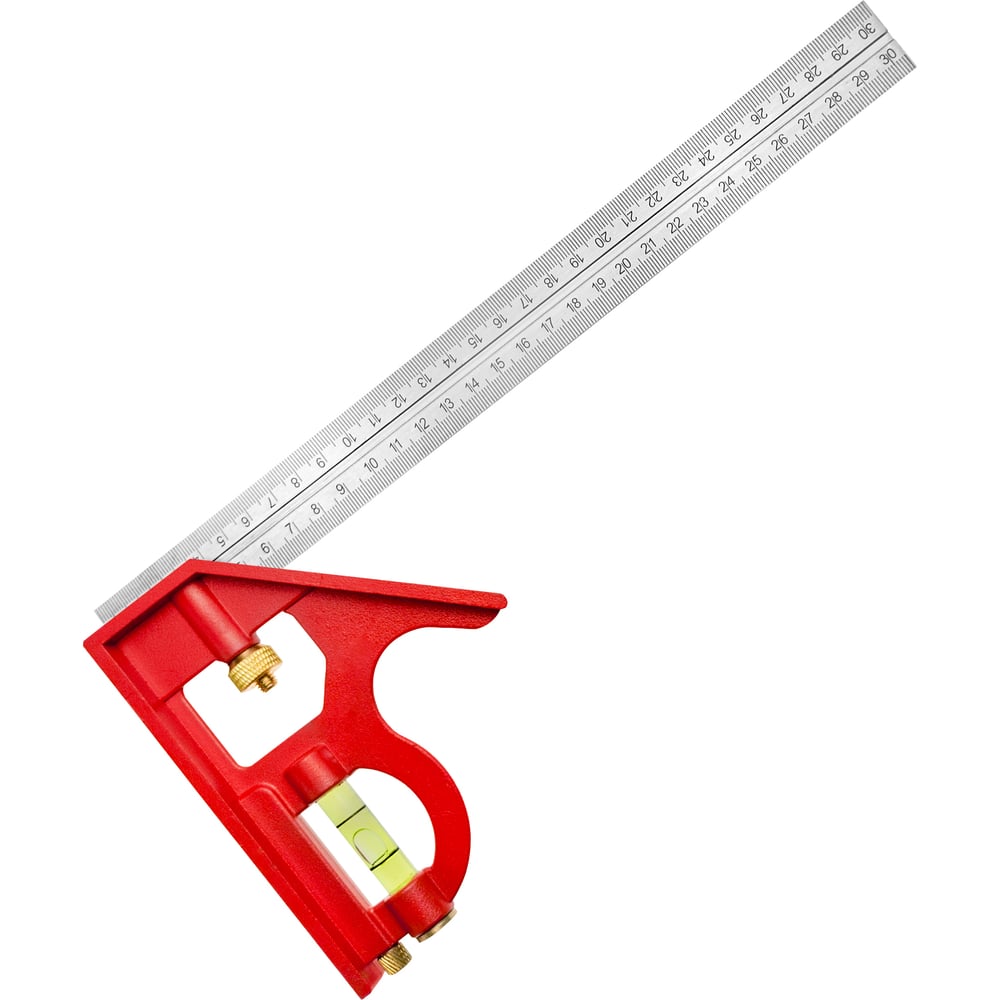 Изображение товара Линейка комбинированная Vertextools PROFI 300 мм INOX+AL для столярных работ