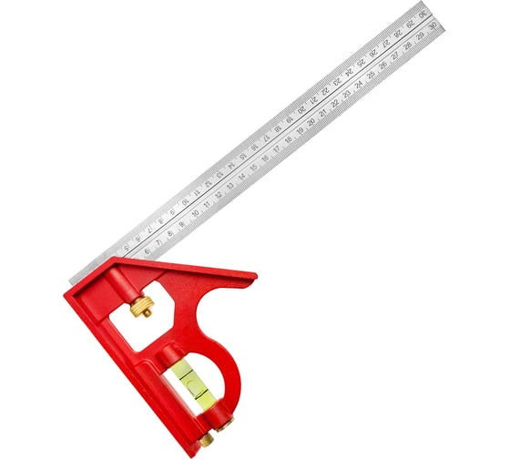 Изображение товара Линейка комбинированная vertextools PROFI для столярных работ 300мм, INOX+AL фрезерованный 3046-20