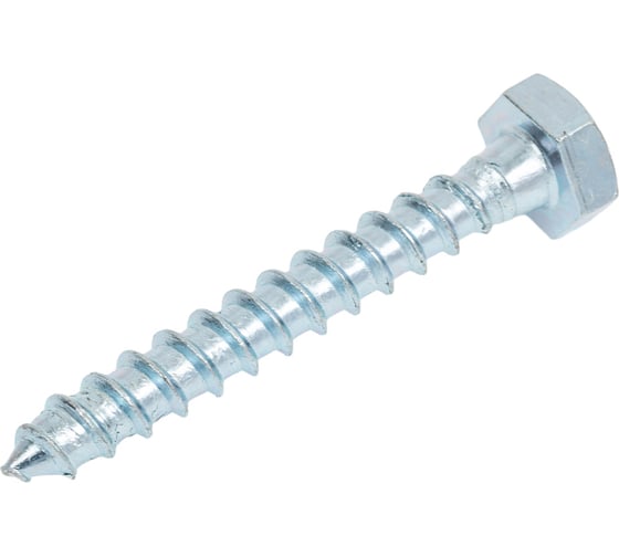 Изображение товара Шуруп Стройметиз 10,0x70 сантехнический, DIN 571, цинк (уп. 4 шт) европодвес 00000019480 21708414