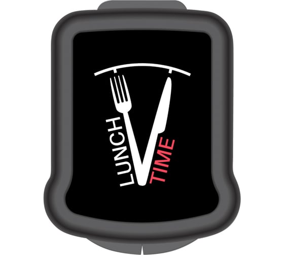 Изображение товара Контейнер для бутербродов с декором Phibo 170x130x42 мм, черный 431285413