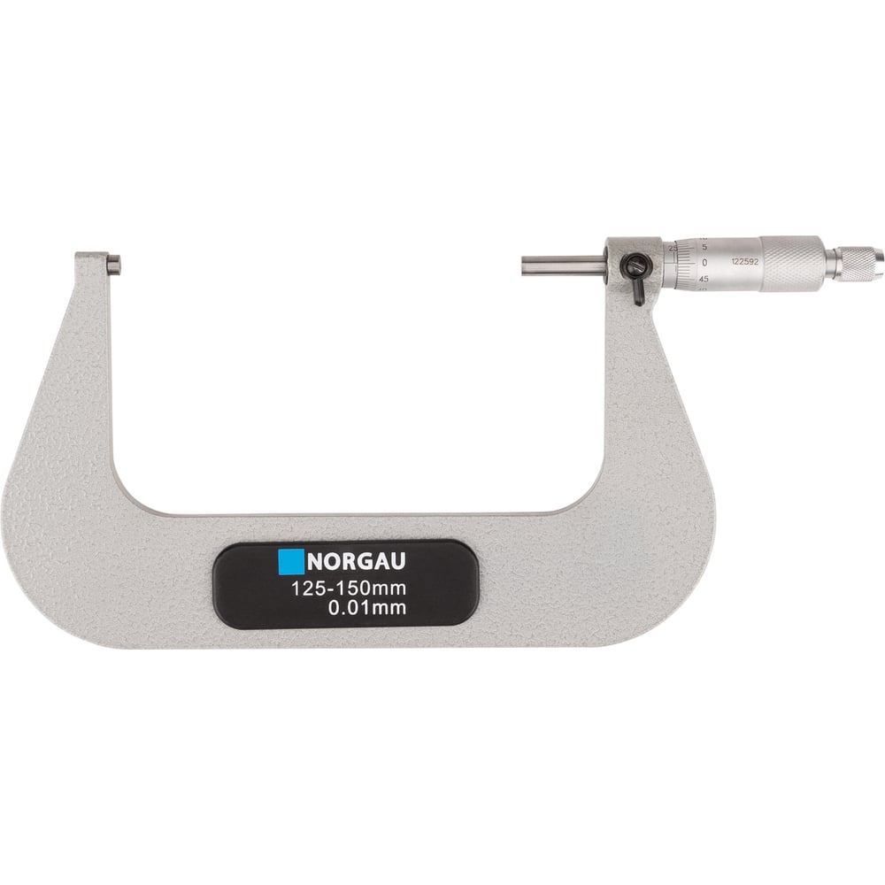 Изображение товара Микрометр NORGAU гладкий МК 125-150 мм 0,01 мм тип NM-150