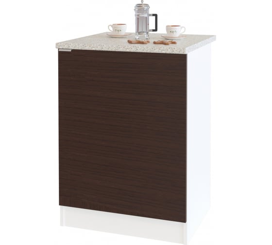 Изображение товара Тумба СОКОЛ белый4/венге ТК-06 ТК06Б4в5