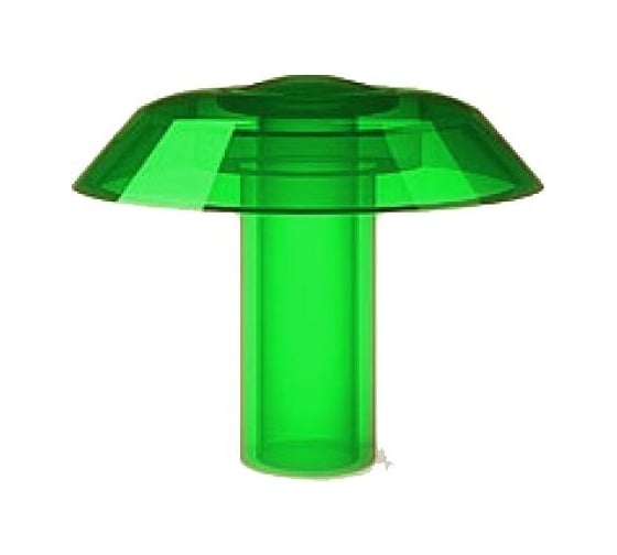 Изображение товара Термошайба ЭНТЕН ножка 4 мм, D38, комплект с прокладкой, зеленая, уф-защита, 25 шт. 072