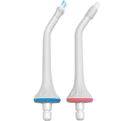 Изображение товара Набор универсальных сменных насадок ортодонтическая насадка + насадка с щетинками для ирригаторов полости рта "Тип В" Type B QUMO 32323